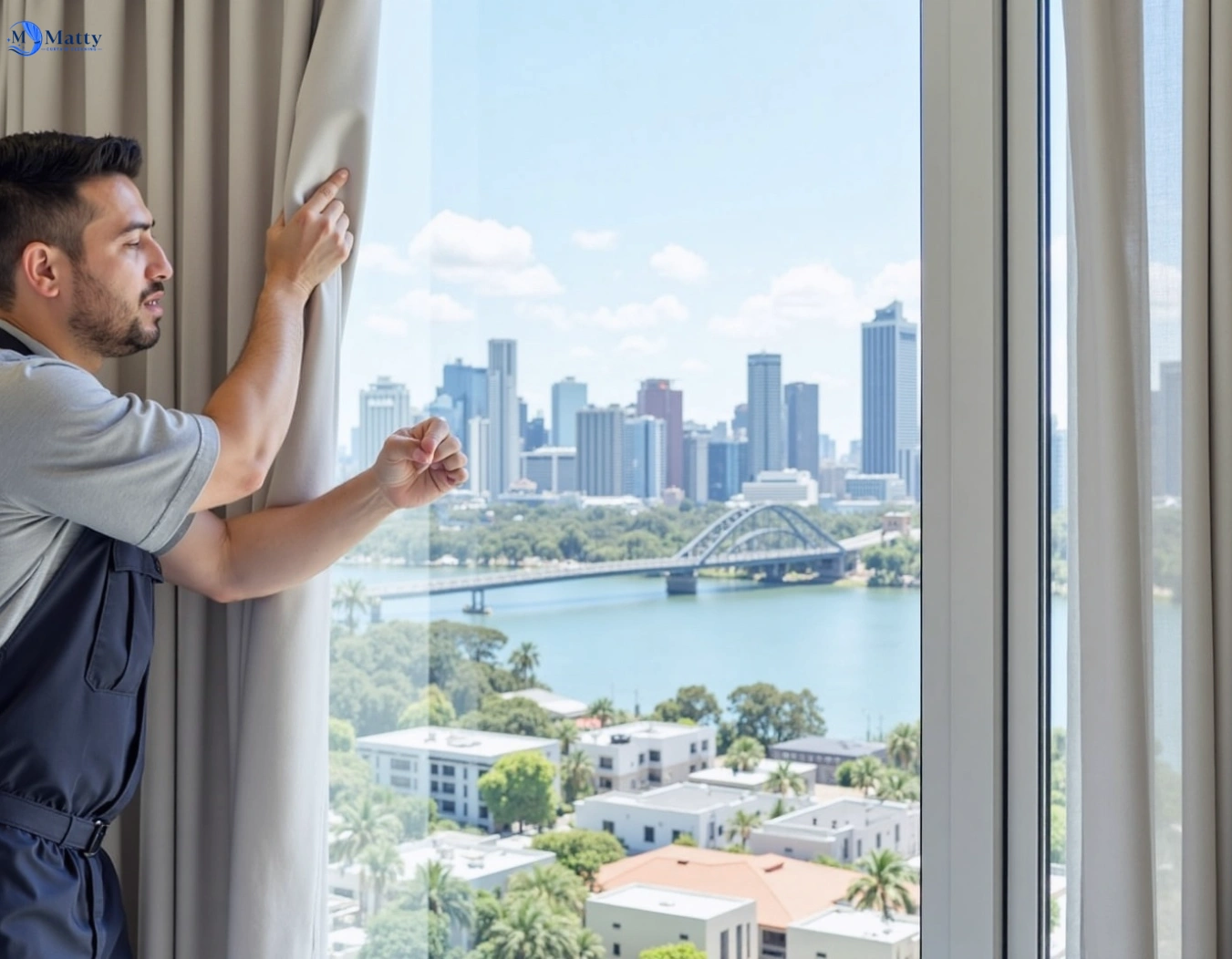 Professional curtain steam cleaning service woronora-nsw QLD by Matty Curtain Cleaning